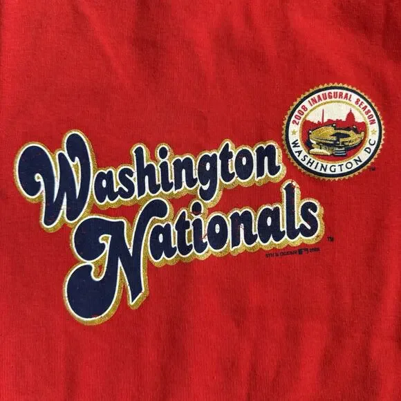 Women's MLB Washington Nationals Baseball Fitted Shirt - Picture 5 of 11